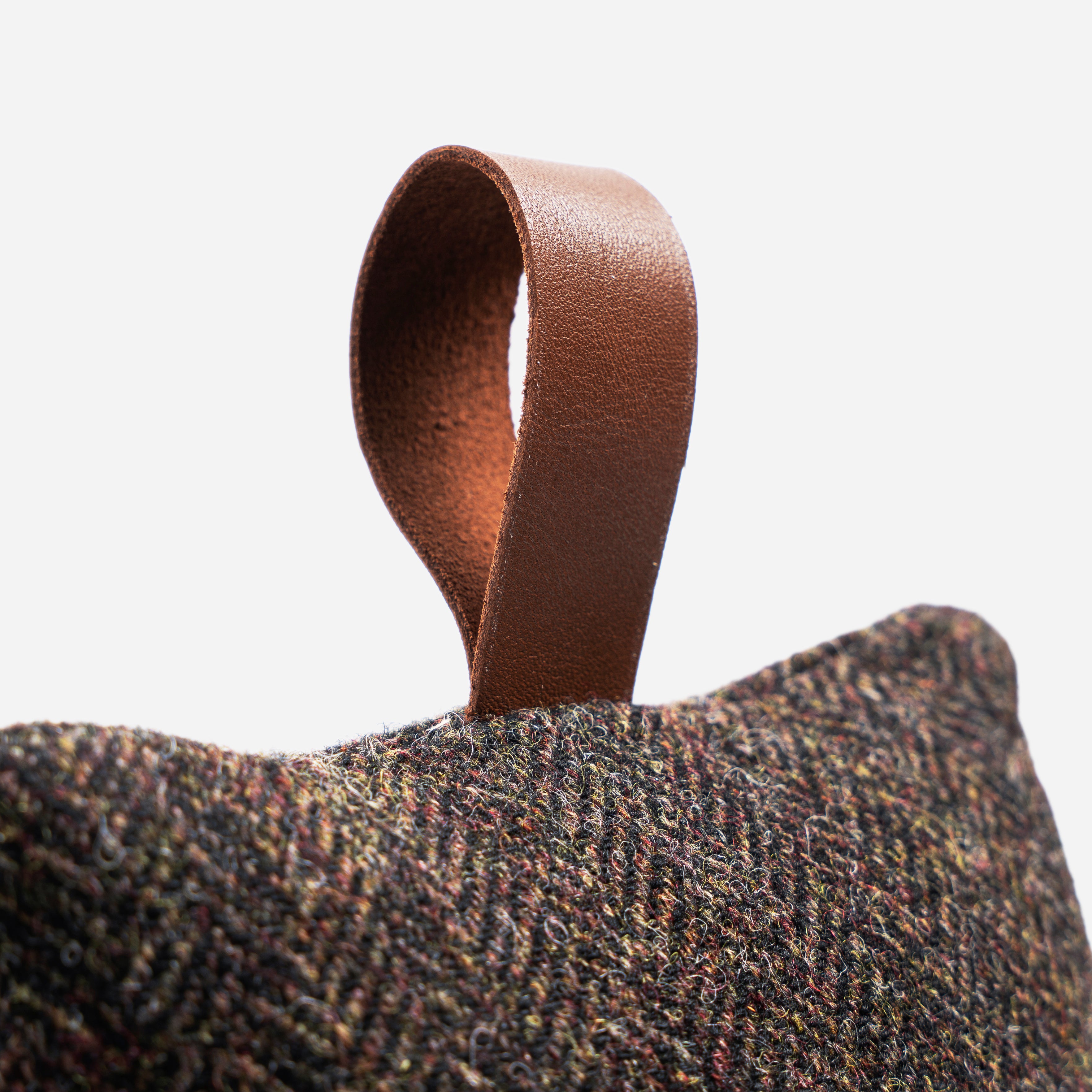 Heritage Estate Doorstop - Dark Herringbone Wool