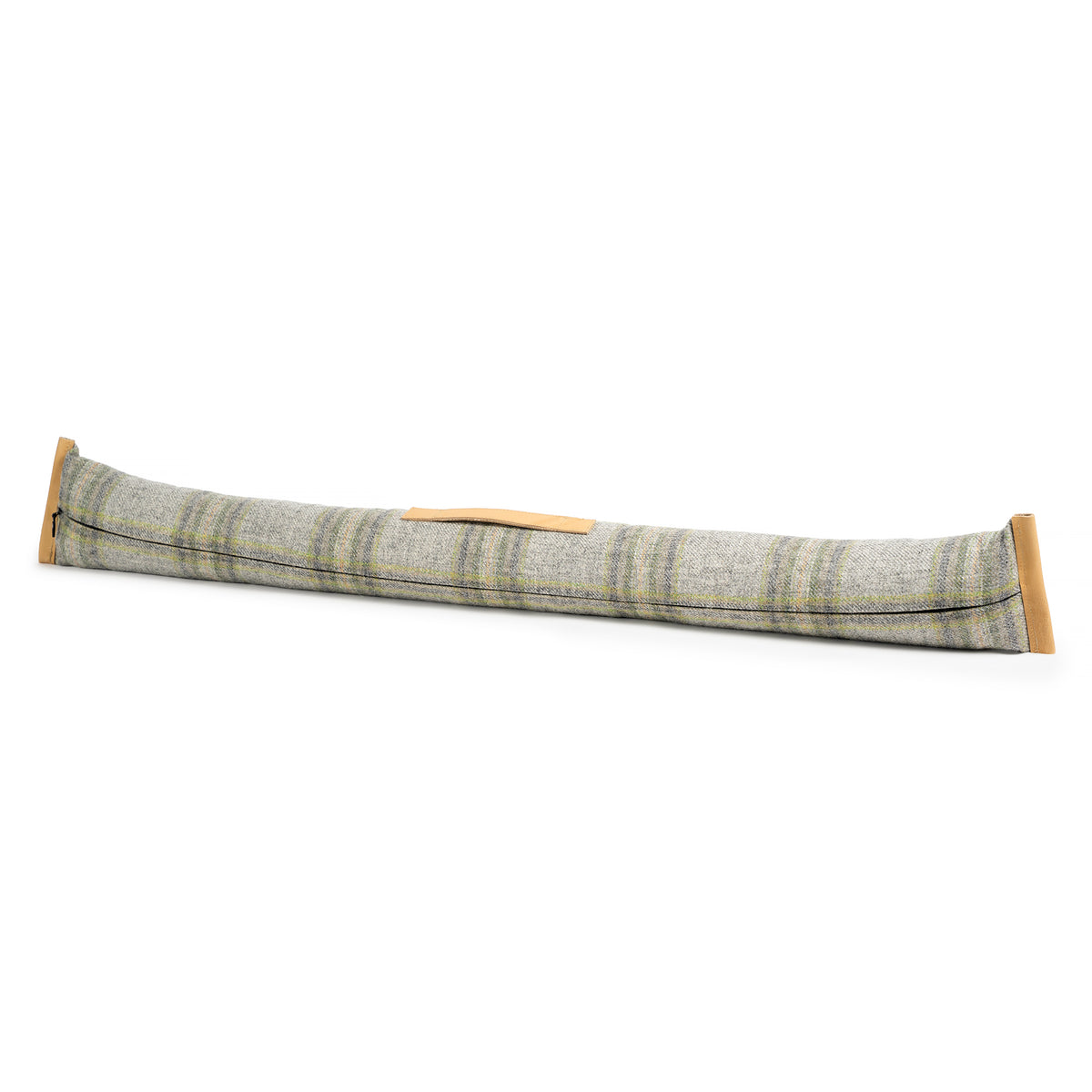 Bovey Sage Check Wool Draft Excluder