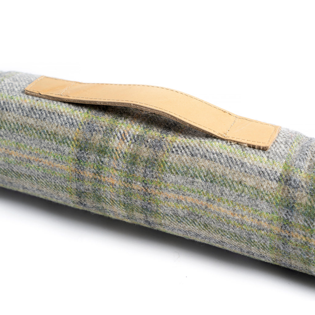 Bovey Sage Check Wool Draft Excluder