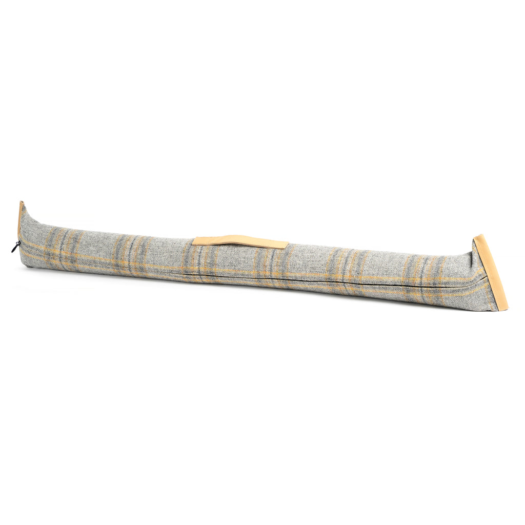 Exmoor Ochre Check Wool Draft Excluder