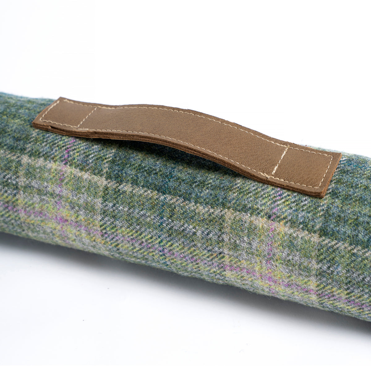 Blackdown Moss Check Wool Draft Excluder