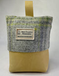 Ashcombe Sage Check Wool Doorstop