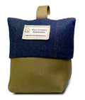 Halden Navy Wool & Leather Doorstop