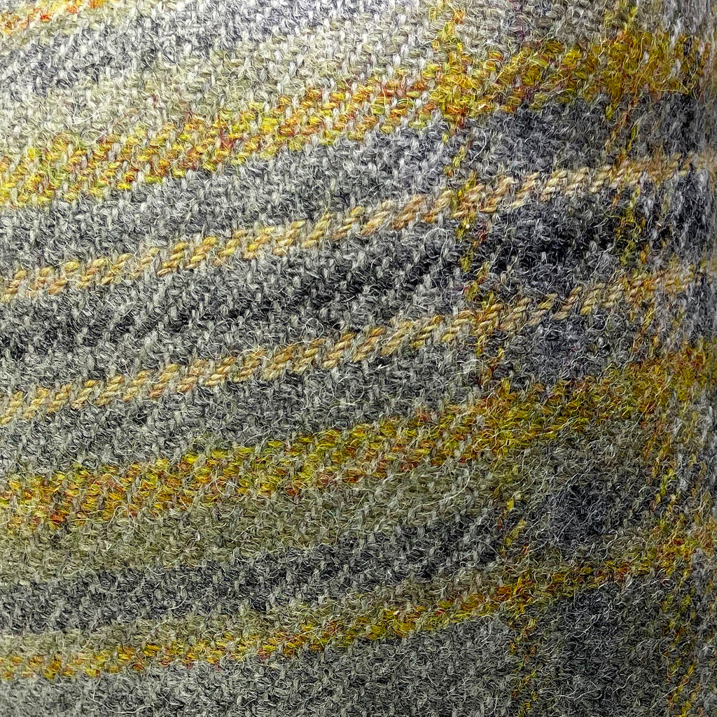 Exmoor Ochre Check Wool Doorstop