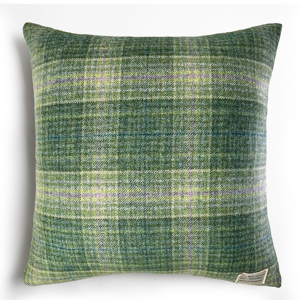 Blackdown Moss Check Wool Cushion