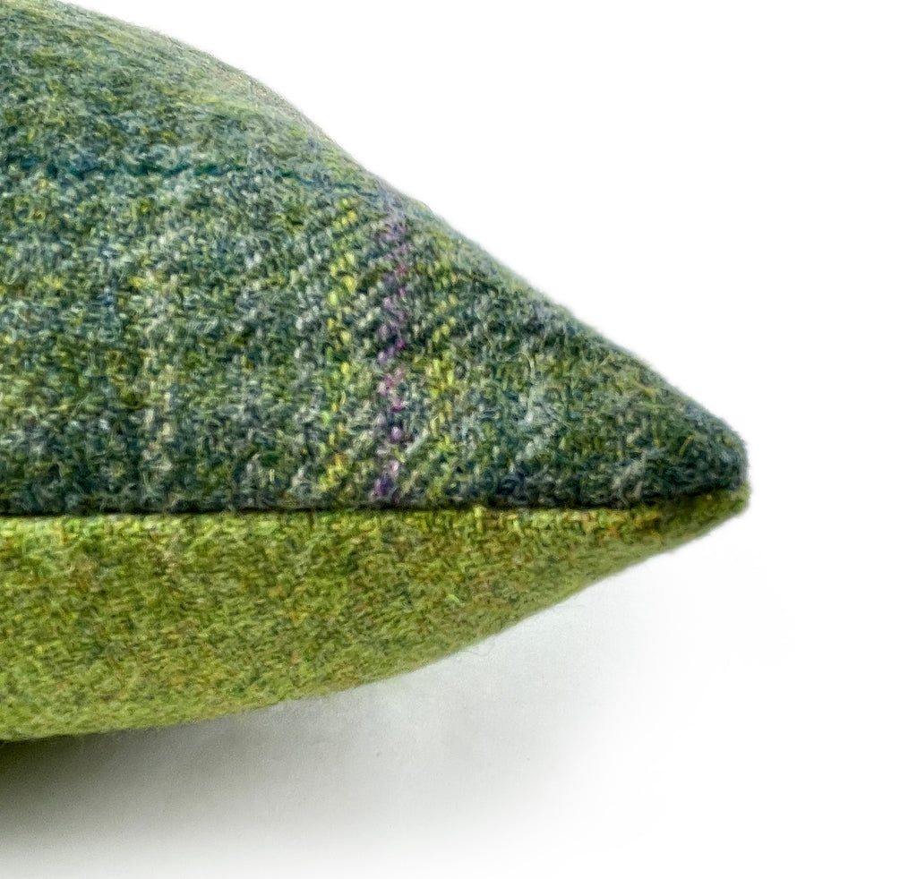 Blackdown Moss Check Wool Cushion