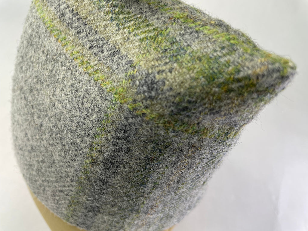 Ashcombe Sage Check Wool Doorstop