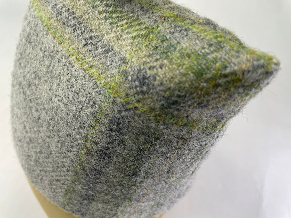 Ashcombe Sage Check Wool Doorstop