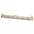 Exmoor Ochre Check Wool Draft Excluder